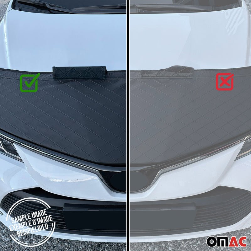 Bonnet Bra Stoneguard Bonnet Bra per Ford C-Max 2003-2010 Nero Mezzo