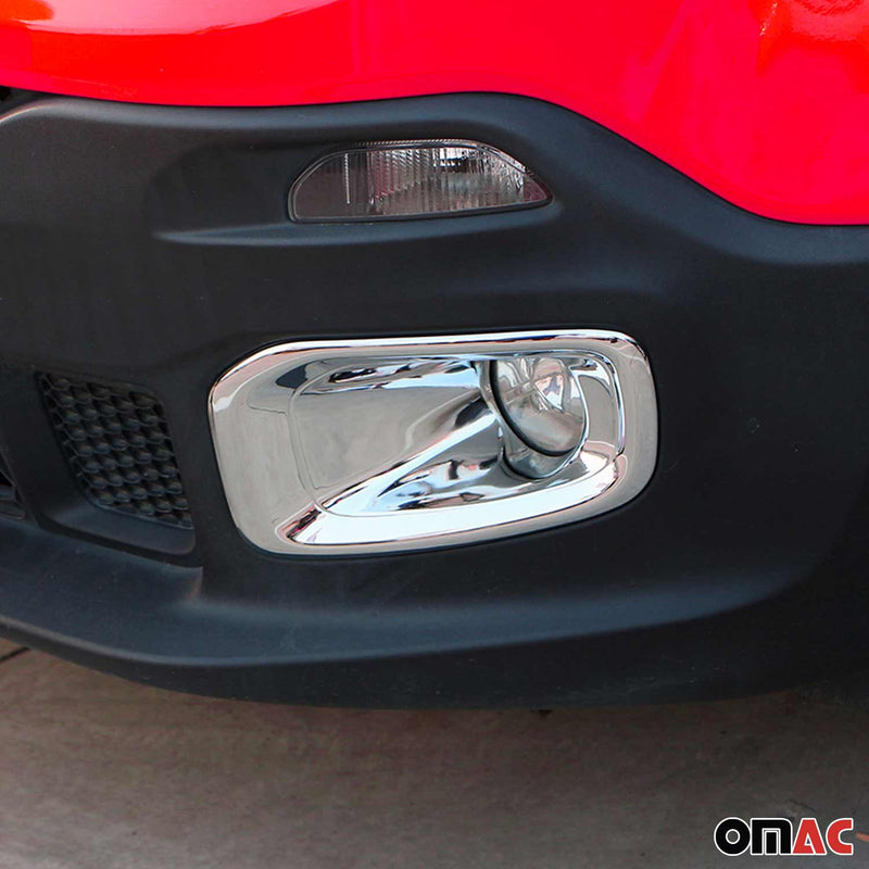 Cornice per fendinebbia per Jeep Renegade 2014-2024 ABS cromato 2x