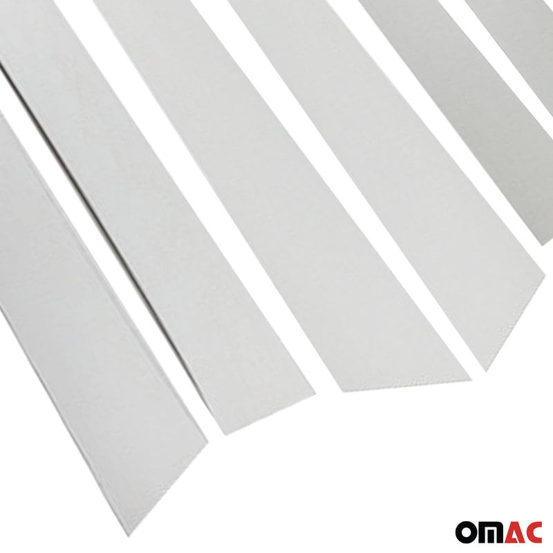 Rivestimento montante porta montante B montante C per Dacia Duster 2010-2018 argento cromato 8x