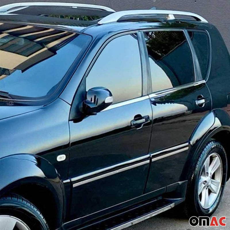 Fensterleisten Zierleisten für Ssangyong Rexton 2006-2012 Edelstahl Chrom 4tlg