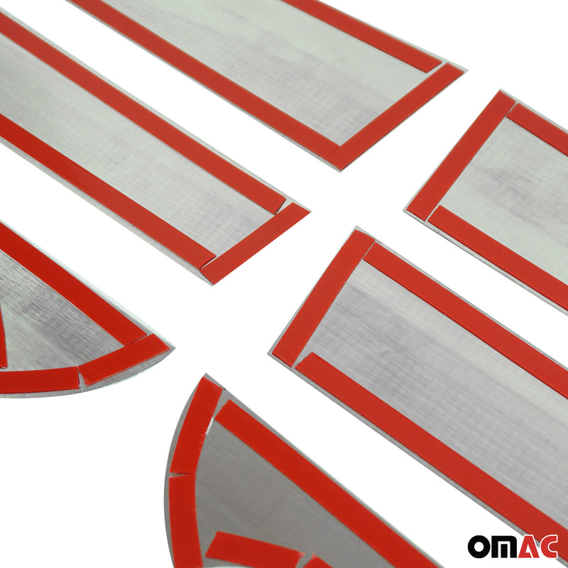 Rivestimento montante porta montante B montante C per Fiat Panda 2012-2021 argento cromato 6 pezzi