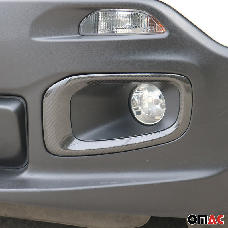 Nebelscheinwerfer Rahmen Umrandung für Jeep Renegade 2014-2019 Kohlefaser