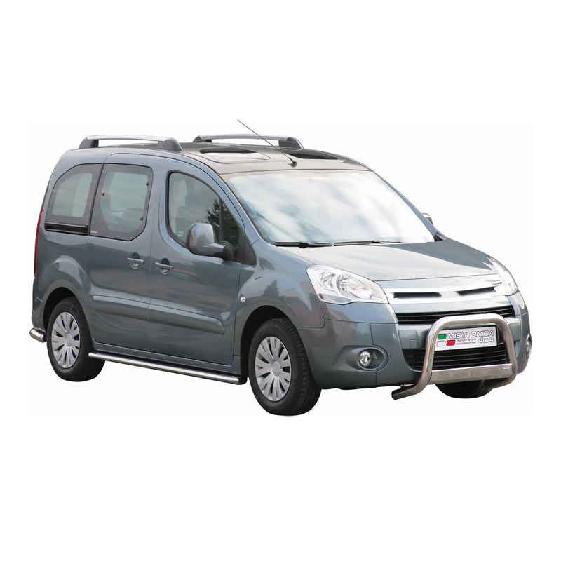 Barra di protezione anteriore per Citroen Berlingo 2008-2014 ø63mm acciaio argento 