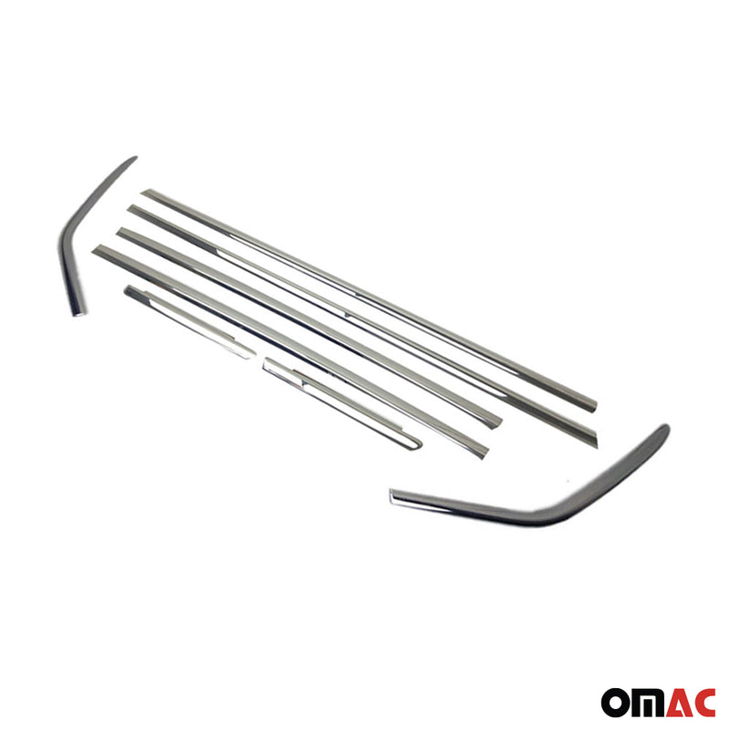Listelli decorativi per finestrini Ford C-Max 2010-2019 in acciaio inox cromato, 8 pezzi 
