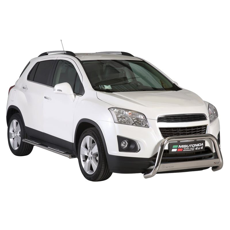 Protezione anteriore per Chevrolet Trax 2013-2016 ø63mm acciaio argento