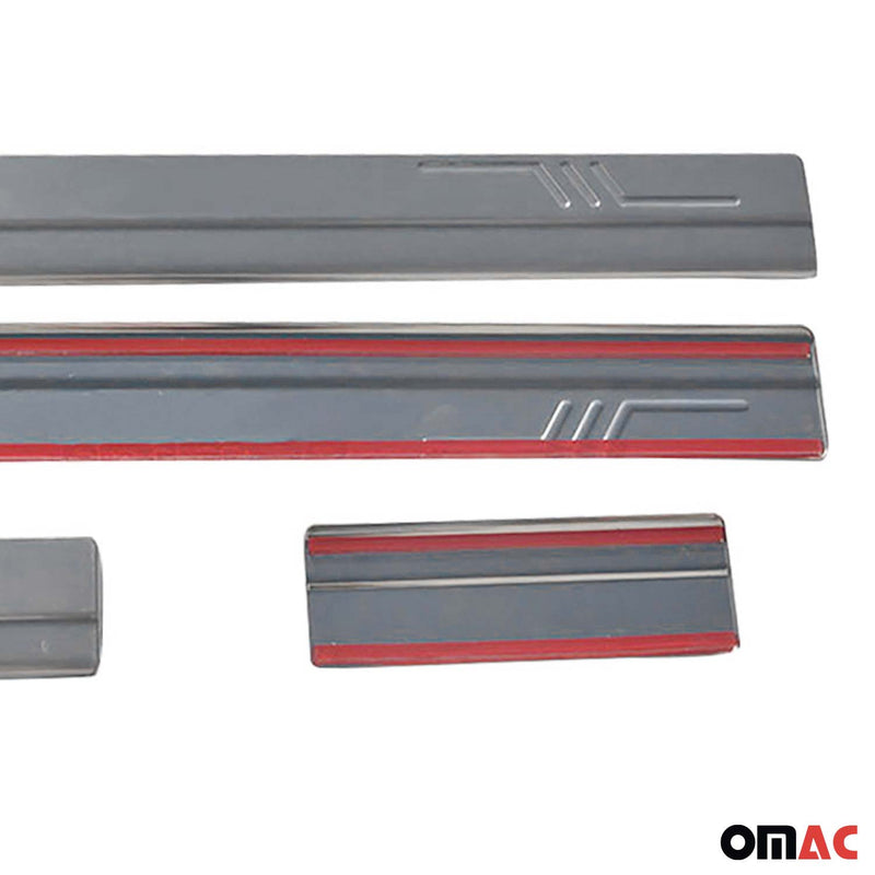 Soglie porte per Daihatsu Terios 1997-2005 in acciaio inox argento 4x 