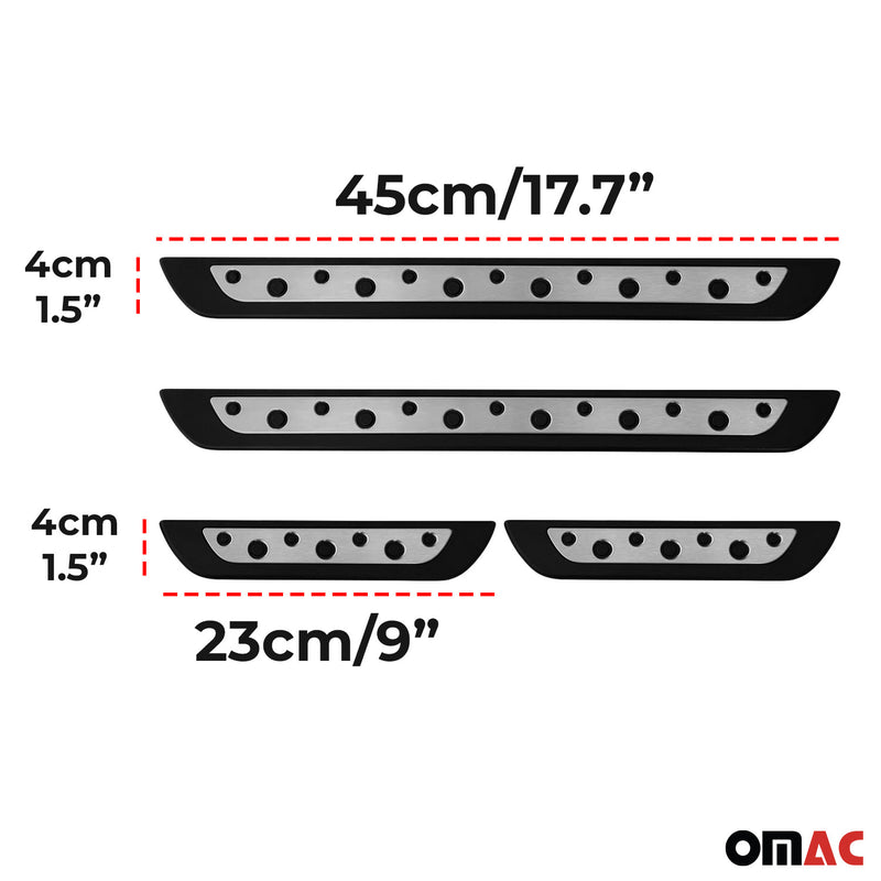 Soglie delle portiere per Chevrolet Cruze in acciaio inox argento 4 pezzi 
