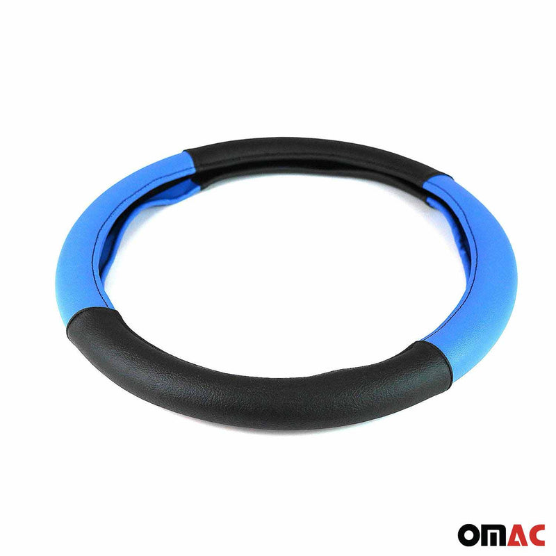 Coprivolante, protezione per volante, coprivolante blu-nero Ø 38-40 cm