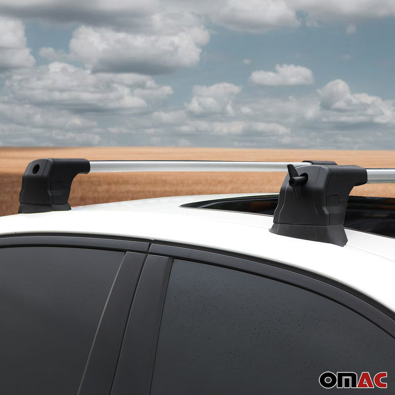 Portapacchi da tetto per VW T7 Multivan 2022-2025 Alluminio Argento 2 pezzi