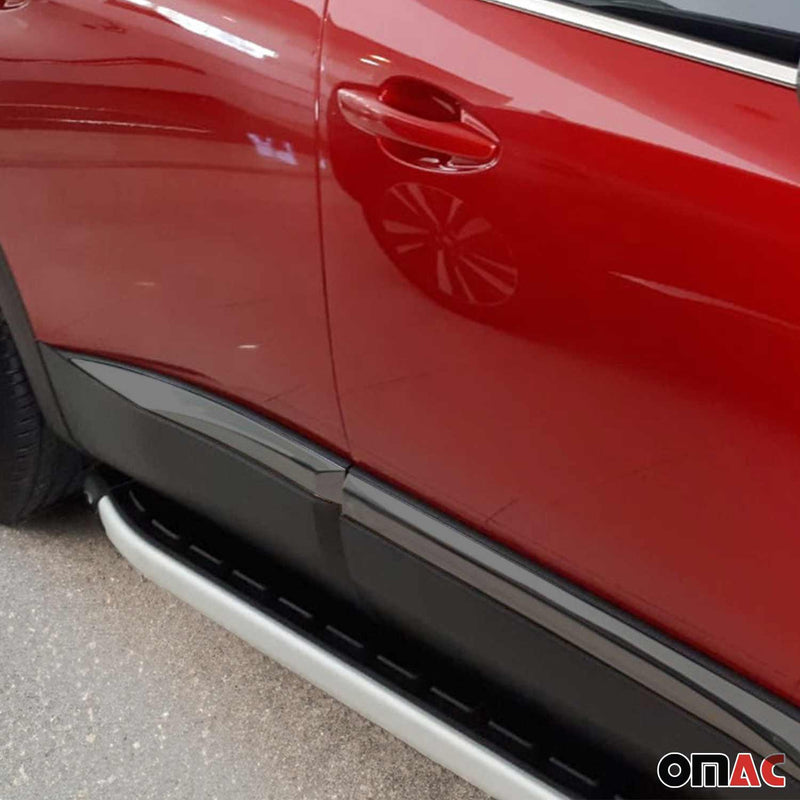 Modanatura laterale per porta per Peugeot 3008 Active P84 2016-2025 Cromata Scuro 4x 