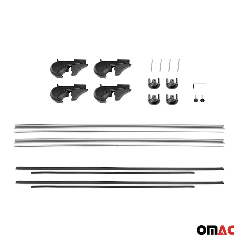 Portapacchi da tetto per Acura RDX 2007-2018 base portapacchi in alluminio nero 2x