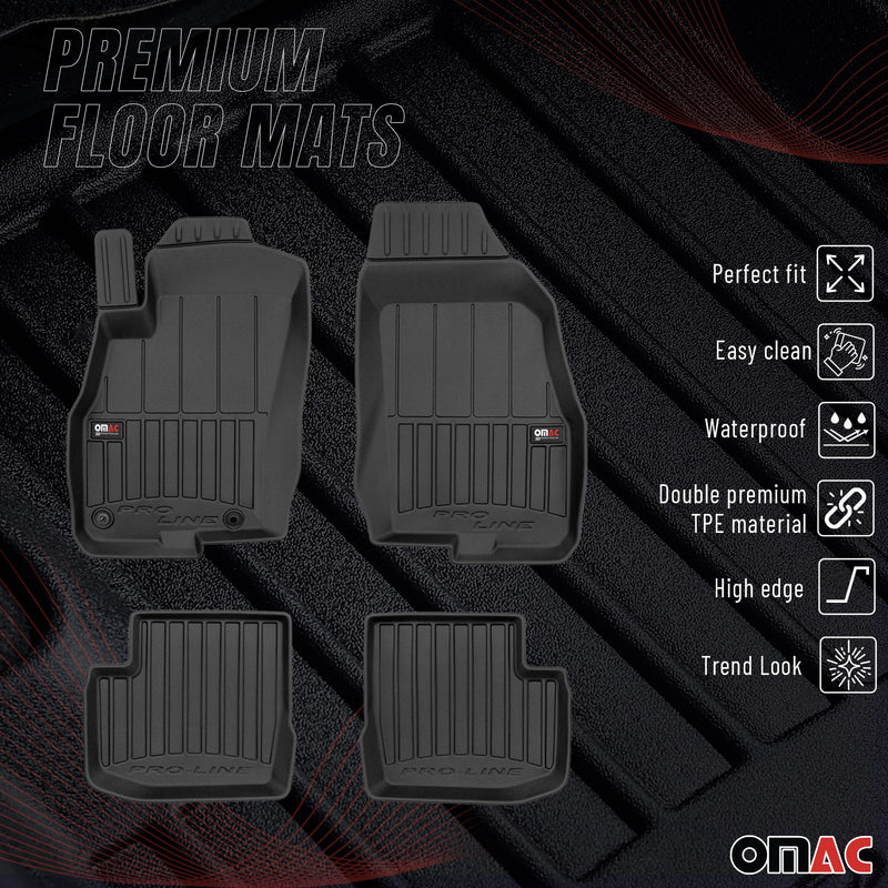 Tappetini Fiat Grande Punto 2005-2009 TPE Nero 4 pezzi