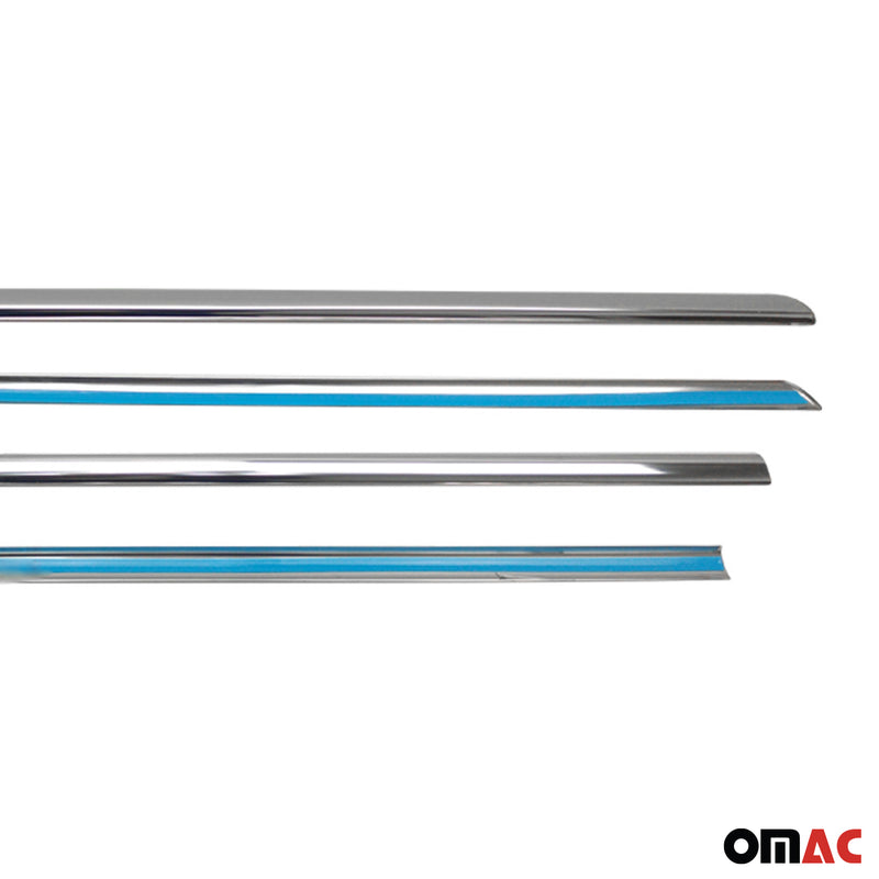 Modanature per finestrini, telaio finestrino per Opel Astra H 2004-2009 in acciaio inox, 4 pezzi