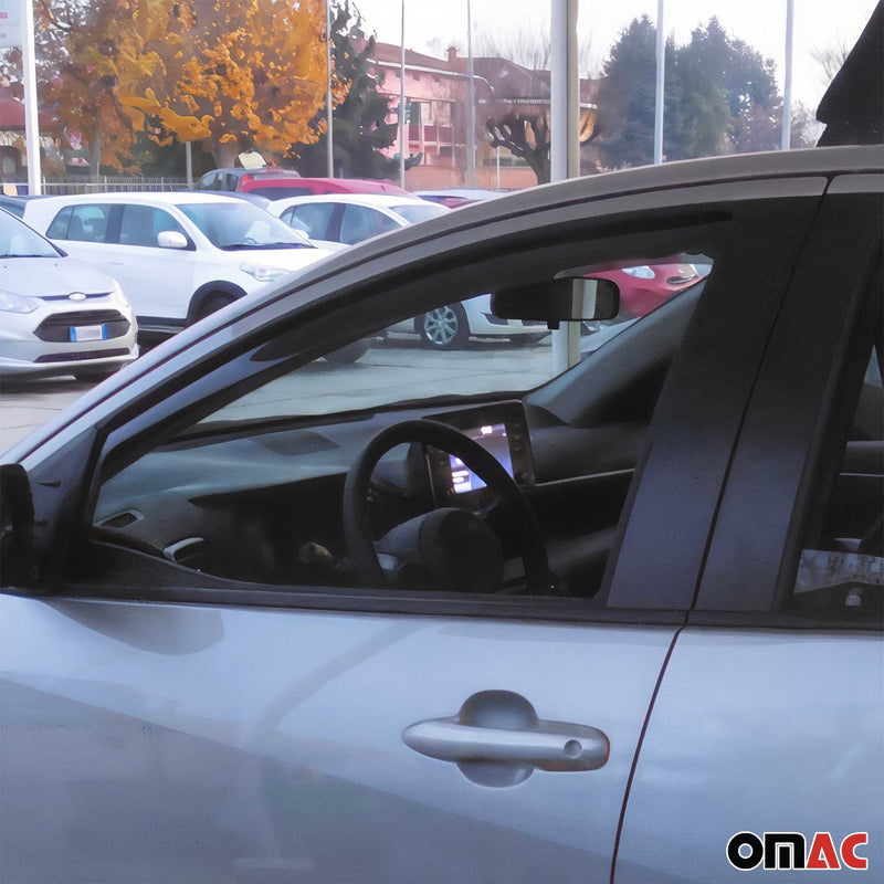 Deflettore antivento e antipioggia per Toyota Yaris 2020-2025 in acrilico scuro, 4 pezzi