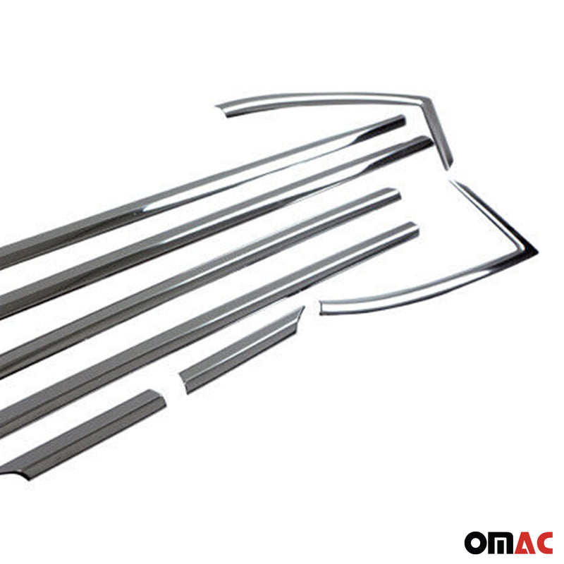 Listelli decorativi per finestrini per Opel Astra K 2015-2019 in acciaio inox cromato 8 pezzi