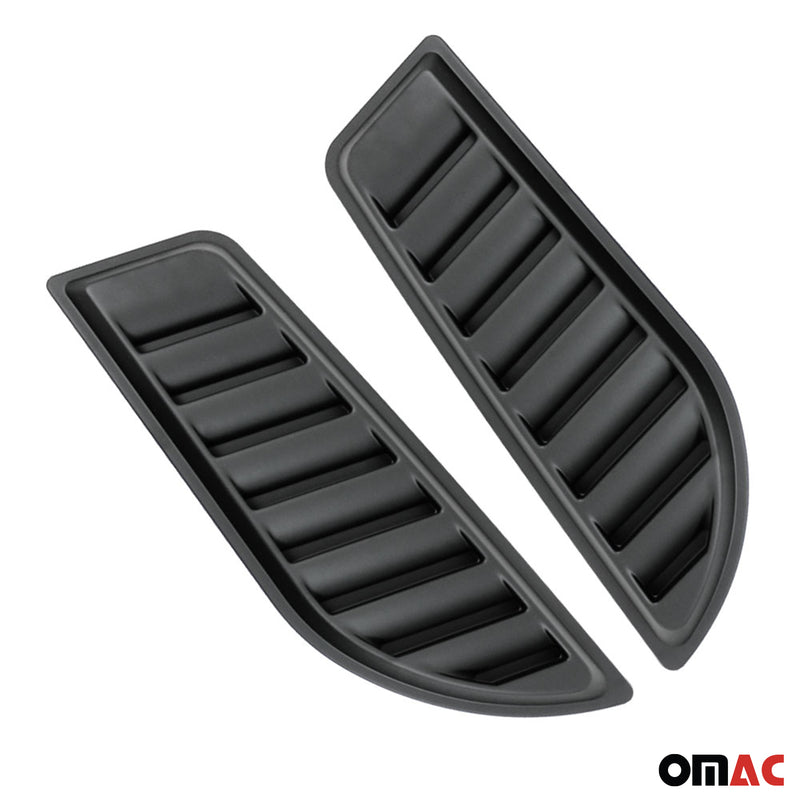 Presa d'aria per cofano motore per Jeep Renegade 2014-2025 ABS Nero 2 pezzi 