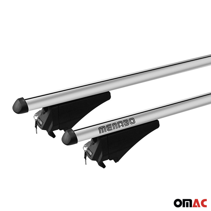 Base portapacchi Menabo per Renault Captur II 2019-2025, alluminio, argento