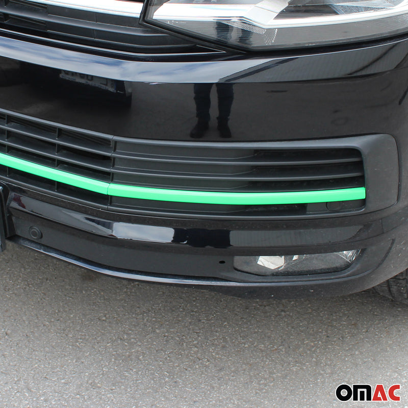 Strisce griglia per VW T6 2015-2019 Highline Chrome Green 3 pezzi