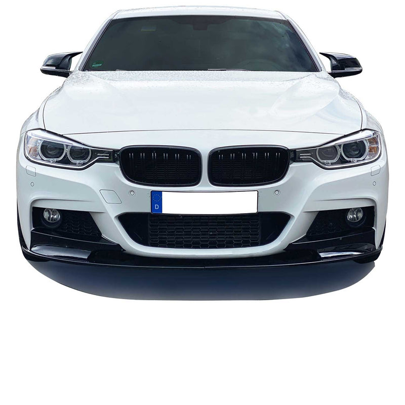 Paraurti anteriore JOM con spoiler per BMW F30 F31 2011-2019 nero lucido