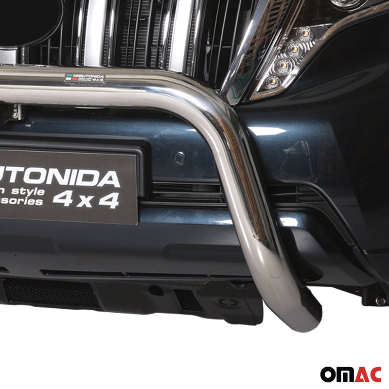 Barra di protezione anteriore per Toyota Land Cruiser Prado J150 2014-2017 ø76 acciaio