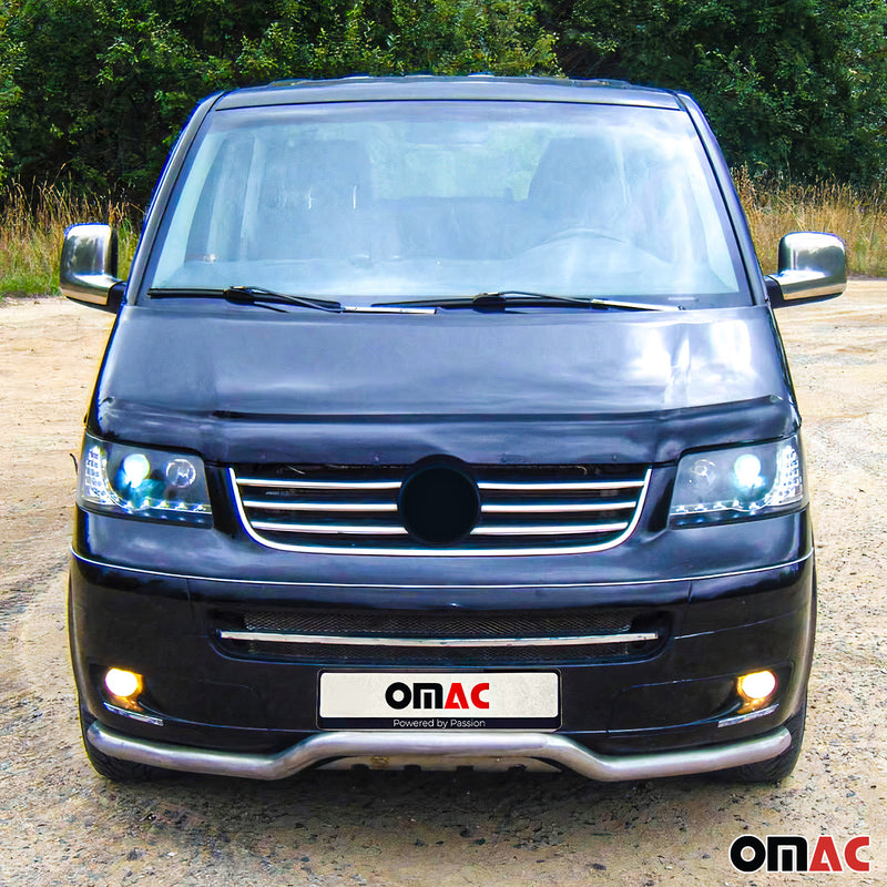 Calotte specchietti retrovisori per VW Transporter T5 2003-2010 ABS cromato argento 