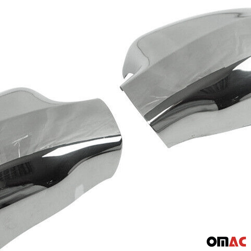 Calotte specchietti retrovisori per Dacia Sandero 2008-2020 in acciaio inox argento 2 pezzi 