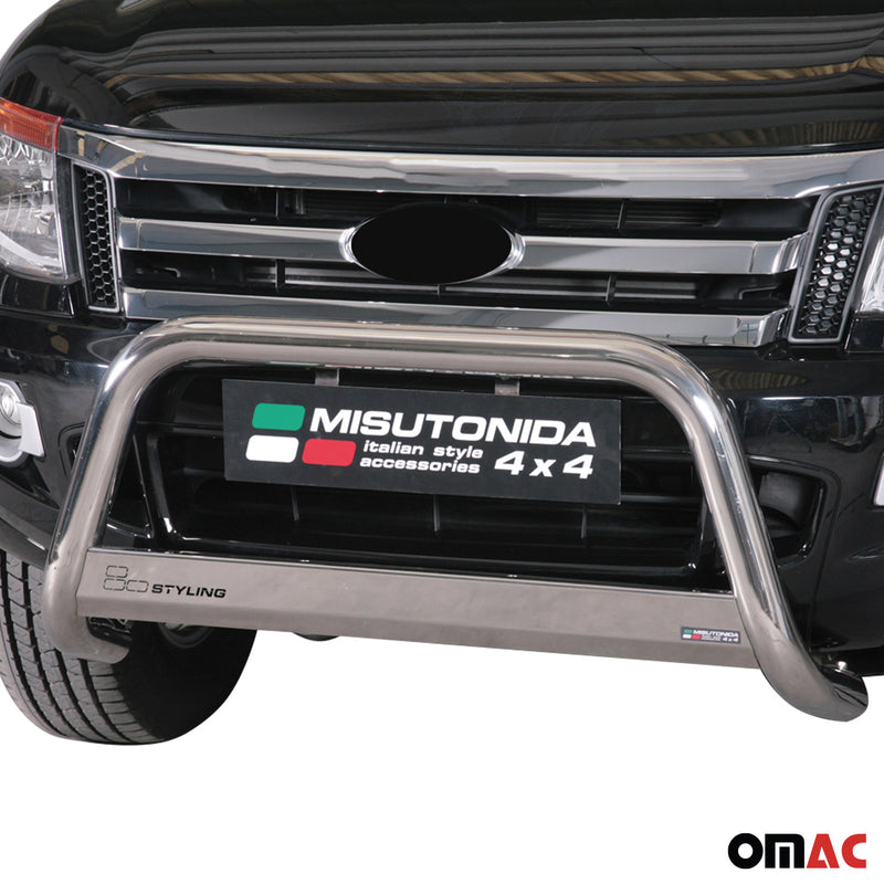 Protezione anteriore per Ford Ranger 2012-2015 ø63mm acciaio argento 