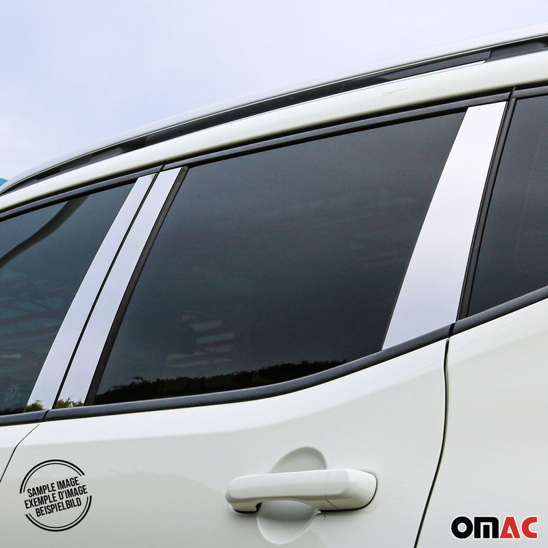 Rivestimento montante porta montante B montante C per BMW Serie 5 E60 2003-2010 Argento cromato 6x