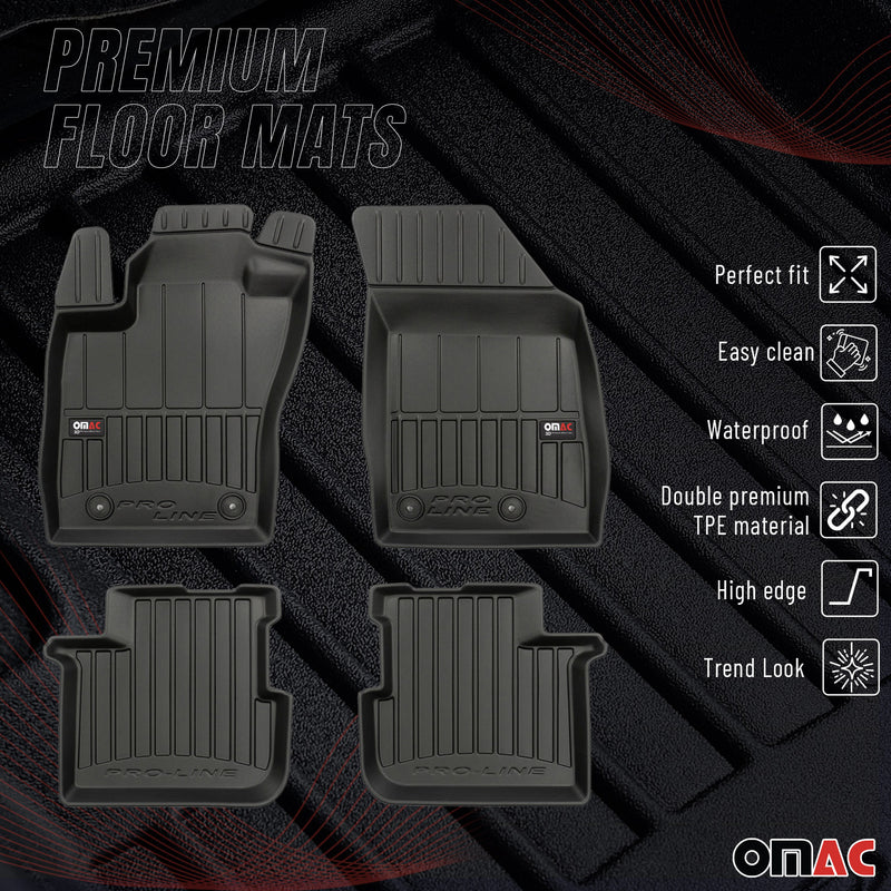 Tappetini Fiat Tipo 2015-2025 TPE Nero 4 pezzi