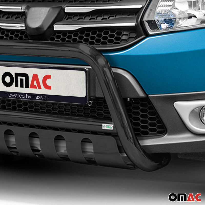 Barra di protezione anteriore per Dacia Sandero Stepway 2012-16 ABE acciaio nero 