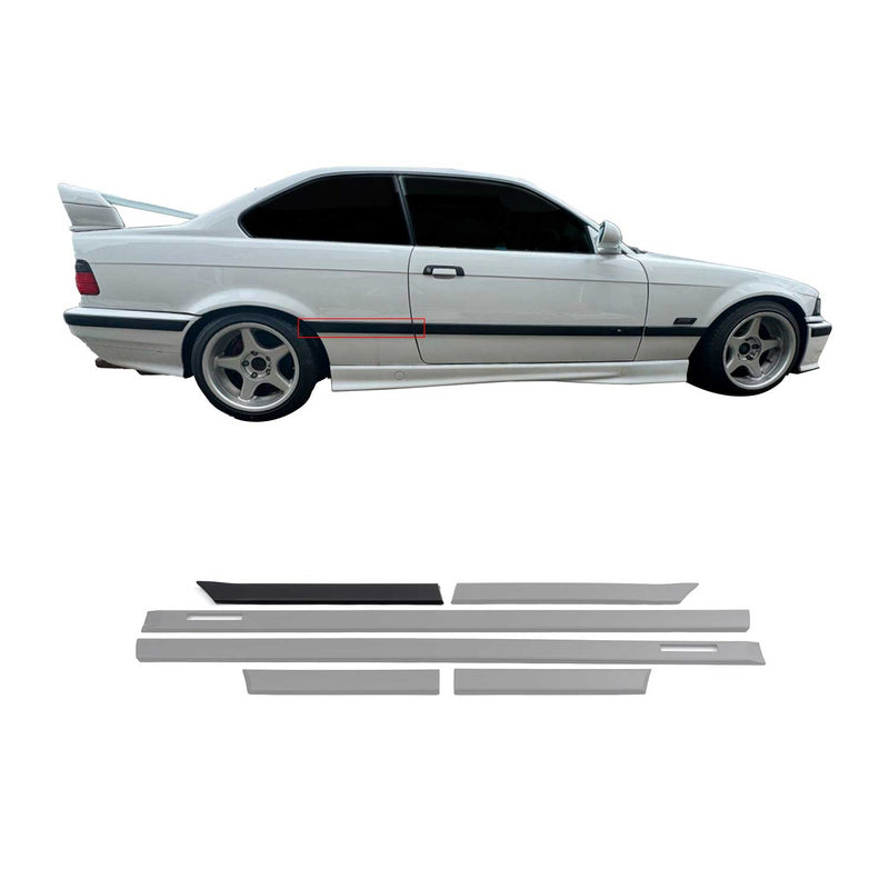 Modanature laterali JOM modanature porte per BMW Serie 3 E36 Coupé Cabriolet nere 6 pezzi