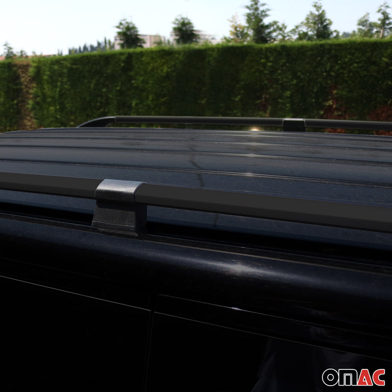 Portapacchi da tetto Peugeot Boxer II 2006-2024 L3 H2 alluminio nero 2 pezzi