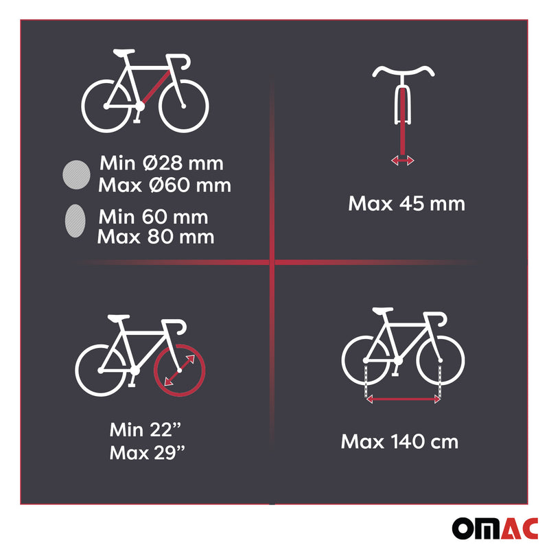 Menabo Fahrradträger Huggy für 1 Fahrrad bis 15kg Stahl Dachfahrradträger