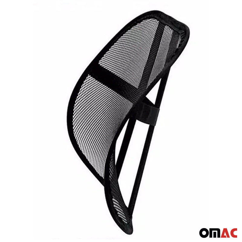 Supporto per la schiena Supporto lombare Ufficio Auto Sedia Poltrona Supporto per sedile Coprisedili Nero 20x