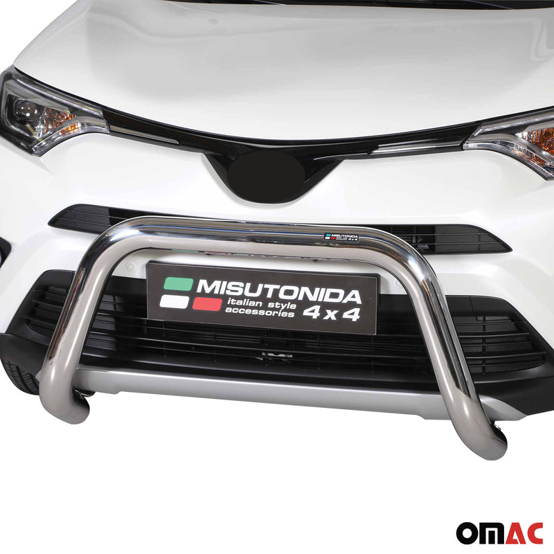 Protezione anteriore per Toyota RAV4 Hybrid One 2016-2018 ø76 grigio acciaio