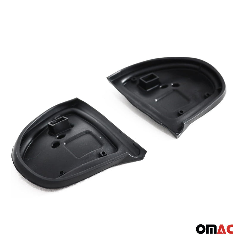 Gomma per specchietto retrovisore esterno per Mercedes Classe C W203 2000-2007 plastica nera 2 pezzi