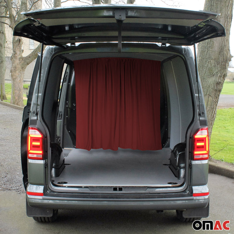 Tendine parasole per cabina di guida per Fiat Ducato H3 rosse 2 pezzi