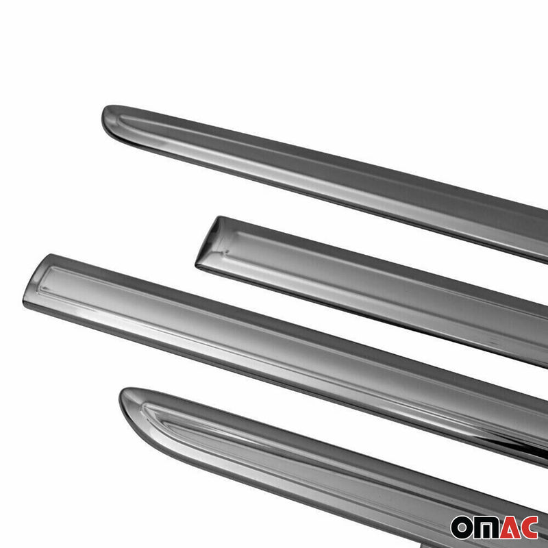 Striscia di protezione per portiera laterale per VW Caddy 2015-2020 cromata scura 4x