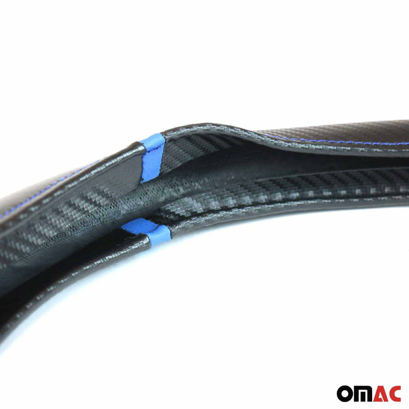 Coprivolante, protezione per volante, coprivolante, strisce blu nere, Ø 38-40 cm
