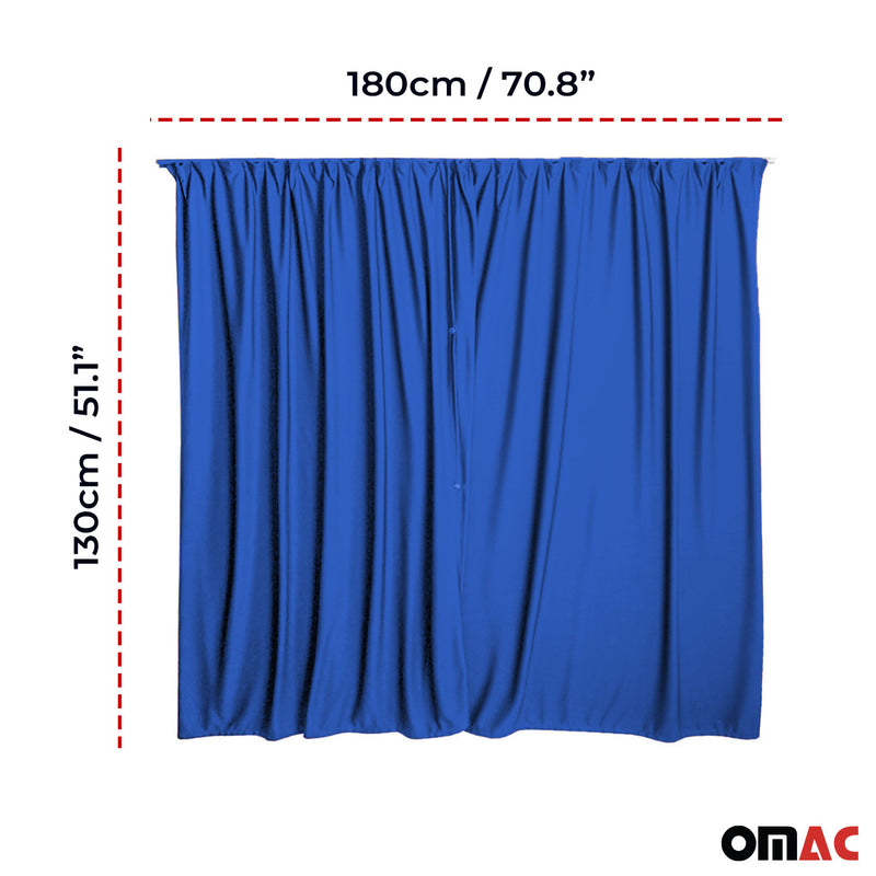 Tendine parasole per cabina di guida per VW Multivan T7 L1 L2 Blu 2 pezzi