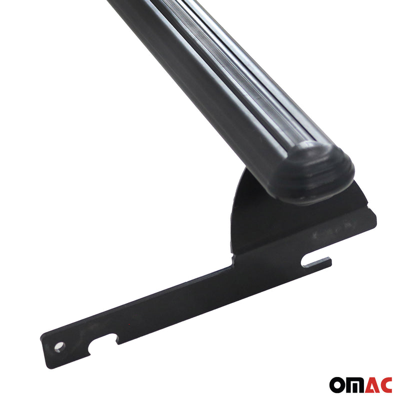 Portapacchi da tetto per Ford Ecosport 2015-2024, alluminio, nero, 2 pezzi