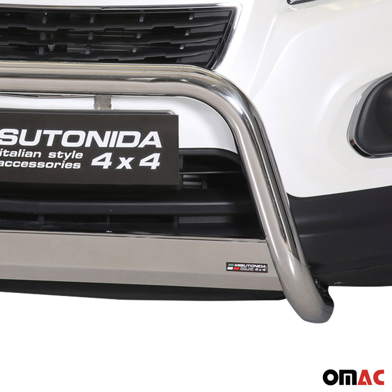 Protezione anteriore per Chevrolet Trax 2013-2016 ø63mm acciaio argento