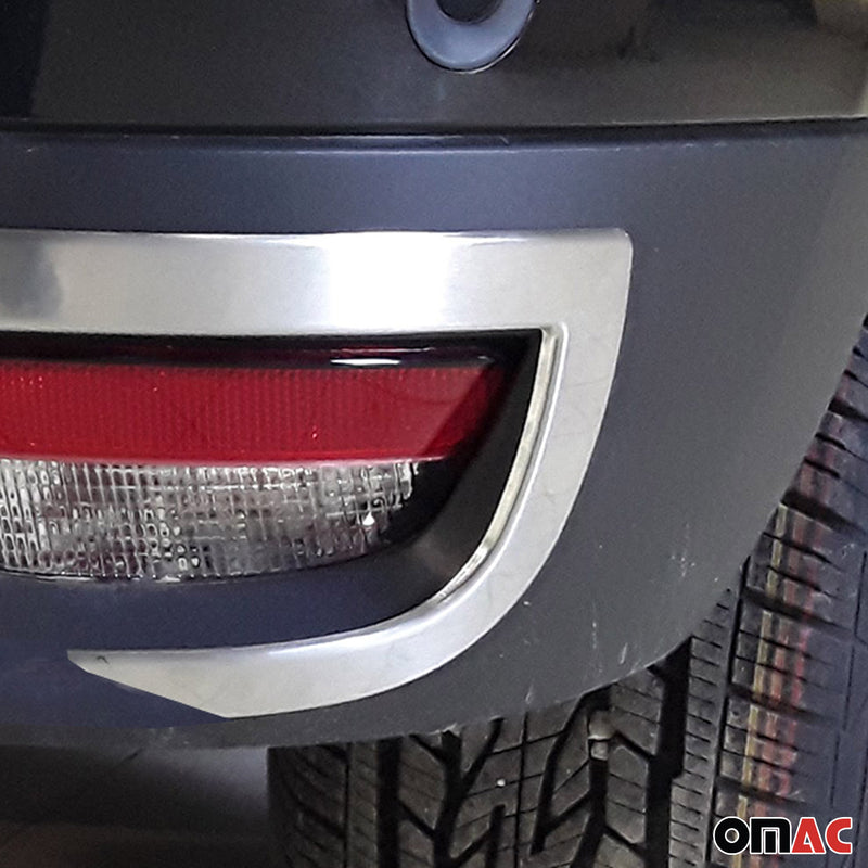 Coperture catarifrangenti per Dacia Duster 2018-2021 in acciaio inox argento 2x