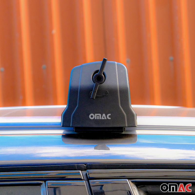Portapacchi da tetto per Opel Grandland 2022-2025 ABE alluminio nero