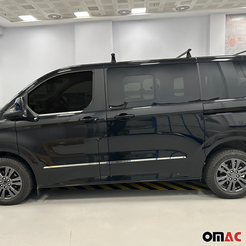 Striscia laterale per porta per Volkswagen Transporter T7 2024-2025 in acciaio inox 5x