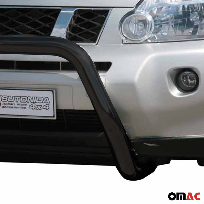 Protezione anteriore per Nissan X-Trail 2007-2010 ø76mm acciaio nero