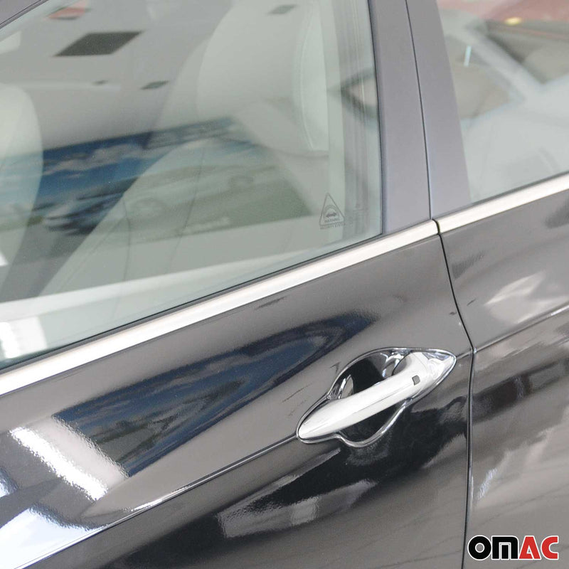 Strisce di finitura per finestrini per Hyundai i30 hatchback 2012-2017 in acciaio inox, 8 pezzi