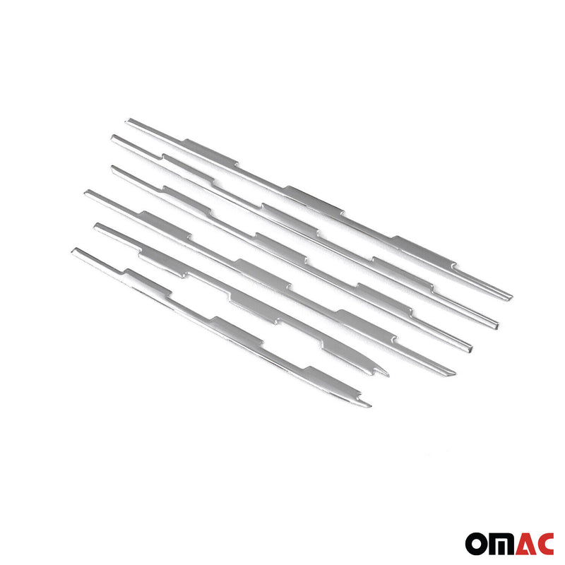 Strisce griglia per Peugeot Rifter 2018-2025 Cromate Argento 6x 