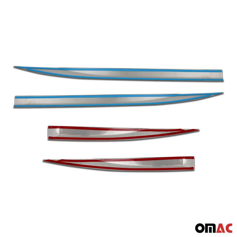 Striscia di protezione per portiera laterale per Peugeot 3008 Active P84 2016-2025 Cromata 4x