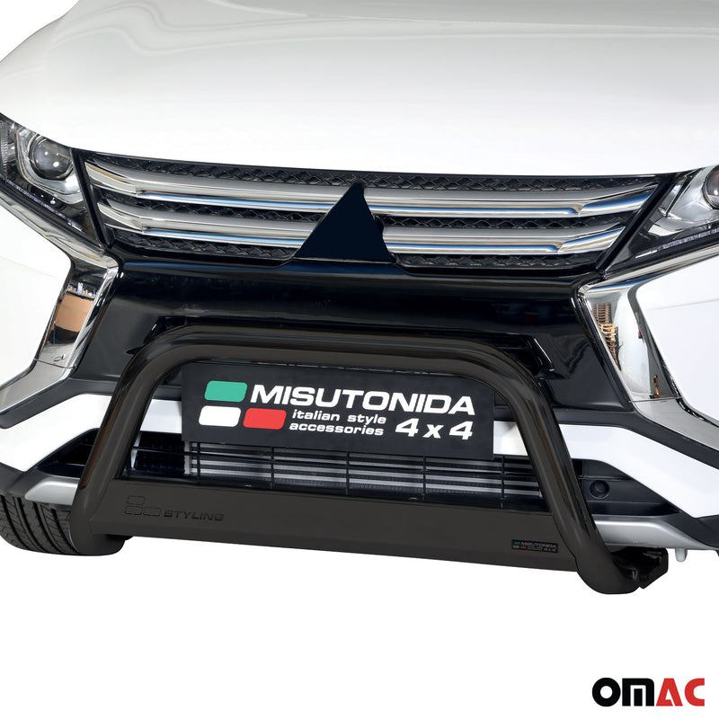 Barra di protezione anteriore per Mitsubishi Eclipse Cross 2018-2020 ø63 Nero